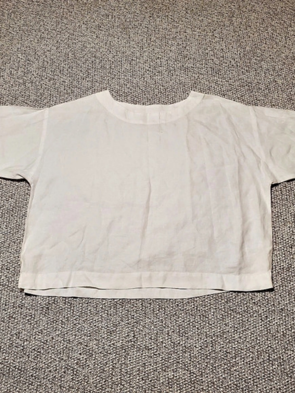 linen pure|ll Linen Crop Top White XS Like New